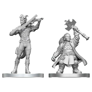 Dungeons & Dragons - Nolzur's Marvelous Miniatures - Tiefling Bard & Dwarf Cleric