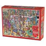 Cobble Hill - 1000 Piece - Doodle Town Bookshop Bedlam-jigsaws-The Games Shop
