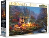 Harlington - 1000 Piece Kinkade - Disney Mickey & Minnie Sweetheart Campfire-jigsaws-The Games Shop