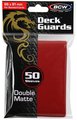 Standard Card Sleeves - BCW -50  Matte Red-trading card games-The Games Shop