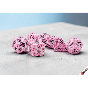 Chessex Dice - Polyhedral Set (7) - Speckled Pink
