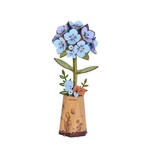 Wooden Bloom Kit - Blue Hydrangea-construction-models-craft-The Games Shop