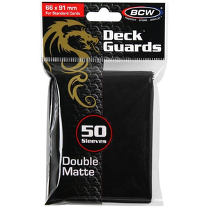 Standard Card Sleeves - BCW - 50 Matte Black