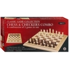 Chess & Checkers - 16" Classic Bevelled Edge-chess-The Games Shop