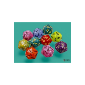 Dice D20 Count Up and Down  - Vortex (Each)