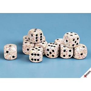Chessex Dice - 16mm D6 (12) Speckled - Birthday