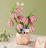 Wooden Bloom Kit - Pink Lily of the Valley-construction-models-craft-The Games Shop