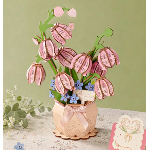 Wooden Bloom Kit - Pink Lily of the Valley