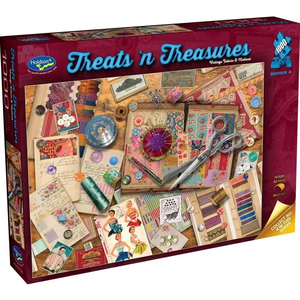 Holdson - 1000 Piece - Treats N Treasures - Vintage Fabric & Notions