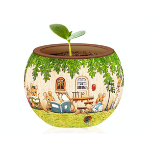 3D Flowerpot Jigsaw Puzzle - Happy Reading