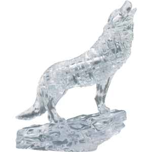 3D Crystal Puzzle - Silver Wolf