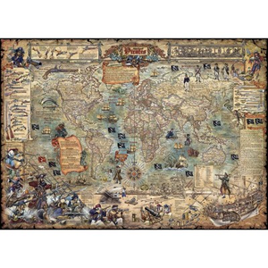 Heye - 2000 piece Map Art - Pirate World