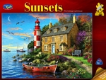 Holdson - 1000 piece Sunsets 3 - Cottage Lighthouse-jigsaws-The Games Shop