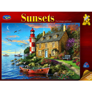Holdson - 1000 piece Sunsets 3 - Cottage Lighthouse