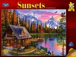 Holdson - 1000 piece Sunsets 3 - Fishing Hut-jigsaws-The Games Shop