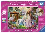 Ravensburger - 100 piece - Glitter Princess with Unicorn-jigsaws-The Games Shop