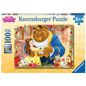 Ravensburger - 100 piece - Glitter Disney Belle and Beast