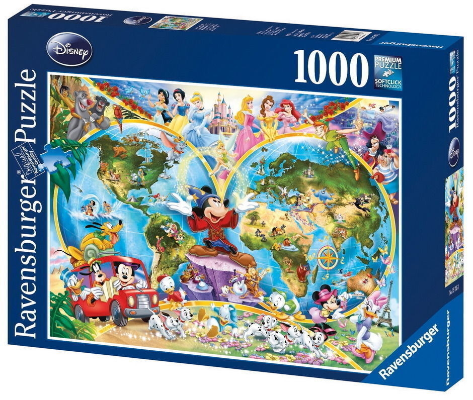 Ravensburger 1000 piece Disney World Map Jigsaws1000 The Games