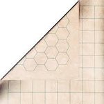 Chessex Reversible Battlemat - 1" Squares and Hexes Small-gaming-The Games Shop