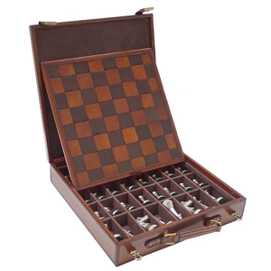 Chess Set - Leather " Norwood"