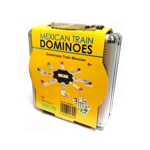 Dominoes - Double 12 Mexican Train - Aluminium Case