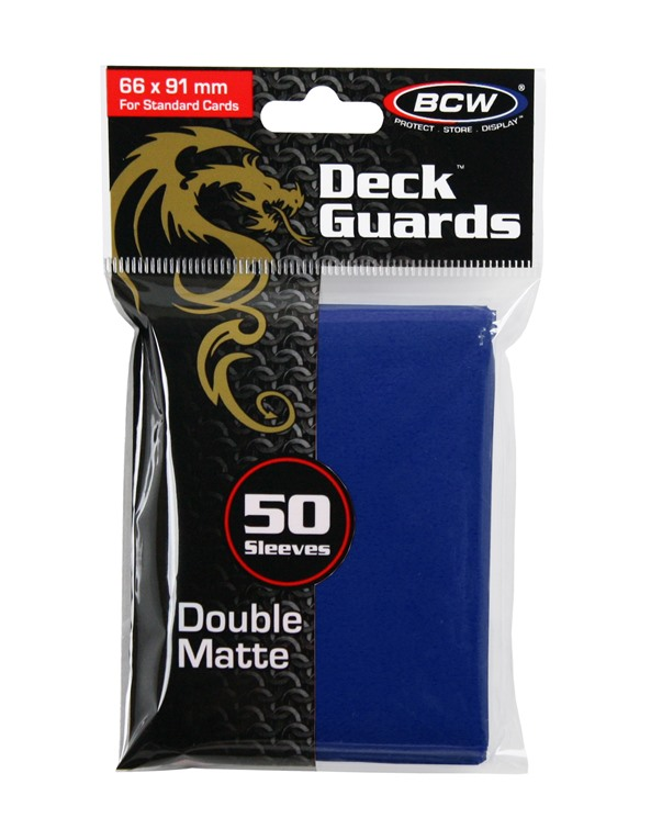 Standard Card Sleeves BCW 50 Matte Blue Trading Card Games goods-official-card-sleeves-2-products-one-piece-card-game-official