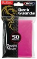 Standard Card Sleeves - BCW - 50 Matte Pink-trading card games-The Games Shop