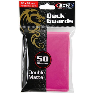 Standard Card Sleeves - BCW - 50 Matte Pink