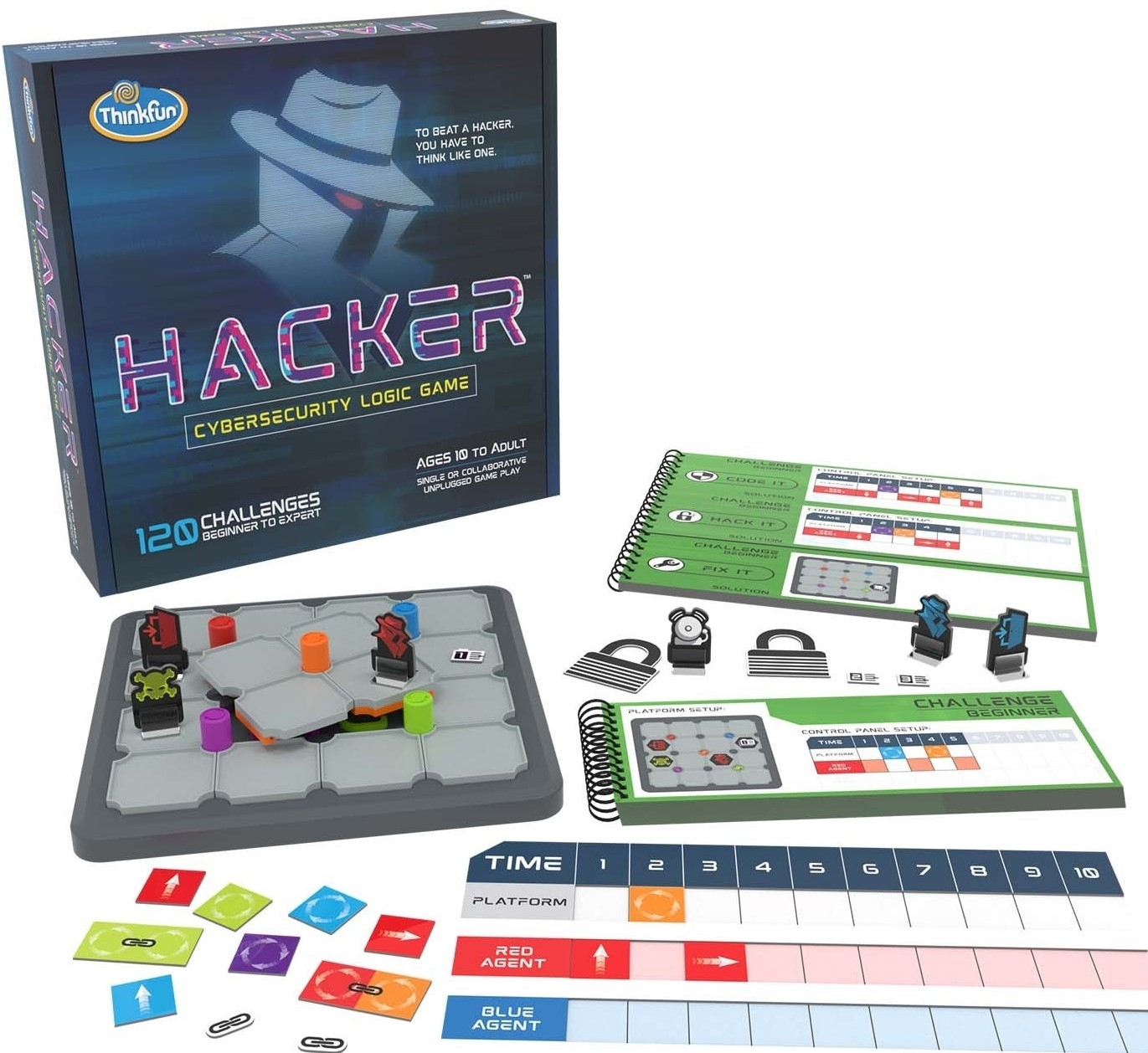 Think Fun - Hacker - Cybersecurity Logic Game - Mindteasers-General