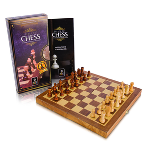 Chess Set - Folding Wooden 30cm