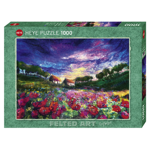 Heye - 1000 piece Felted Art - Sundown Poppies