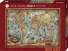Heye - 2000 piece Map Art - The World-jigsaws-The Games Shop