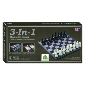 3 in 1 Magnetic Chess Checker Backgammon - 12"