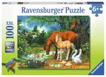 Ravensburger - 100 piece - Ponies at the Pond-jigsaws-The Games Shop