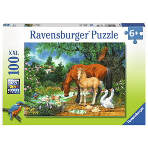 Ravensburger - 100 piece - Ponies at the Pond