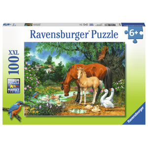 Ravensburger - 100 piece - Ponies at the Pond