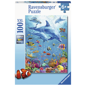 Ravensburger - 100 piece - Pod of Dolphins