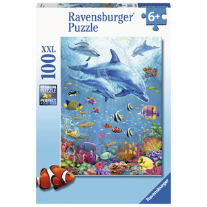 Ravensburger - 100 piece - Pod of Dolphins