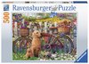 Ravensburger - 500 Piece - Cute dogs in Garden-jigsaws-The Games Shop
