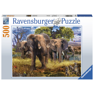 Ravensburger - 500 Piece - Elephant Family