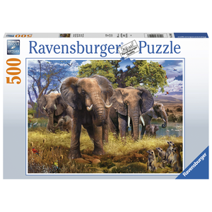 Ravensburger - 500 Piece - Elephant Family