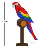 Jekca Sculpture - Scarlet Macaw-construction-models-craft-The Games Shop