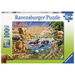 Ravensburger - 100 Piece - Savannah Jungle Waterhole