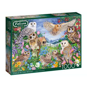 Falcon - 1000 Piece - Owls in the Wood (made by Jumbo)