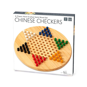Chinese Checkers - Wooden board and pegs