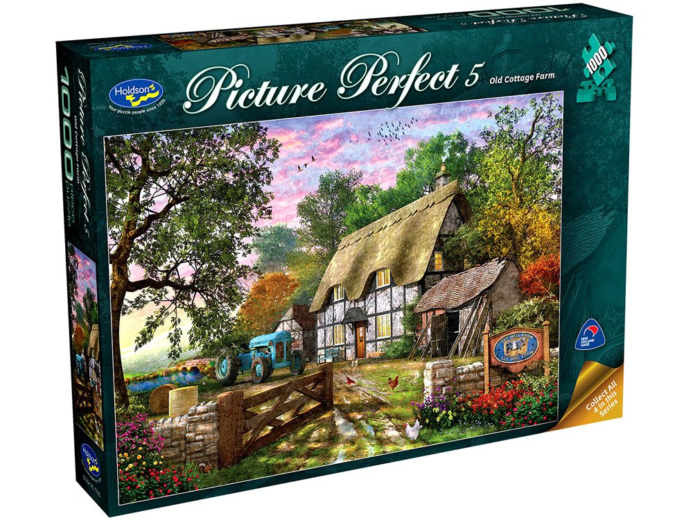 Holdson 1000 Piece Picture Perfect 5 Cottage Farm Jigsaws 1000