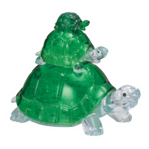 3d Crystal Puzzle - Turtles