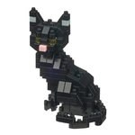 Nanoblock - Small Black Cat-construction-models-craft-The Games Shop