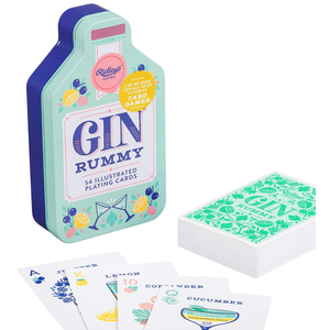 Gin Rummy Playing Cards in Tin