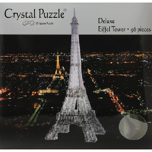 3D Crystal Puzzle - Black Eiffel Tower